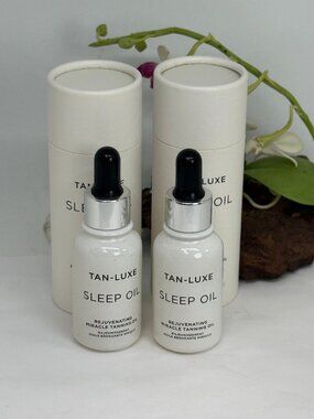 2x Tan Luxe Sleep Oil Miracle Tanning Oil - Gradual - .68 fl oz - New in Box